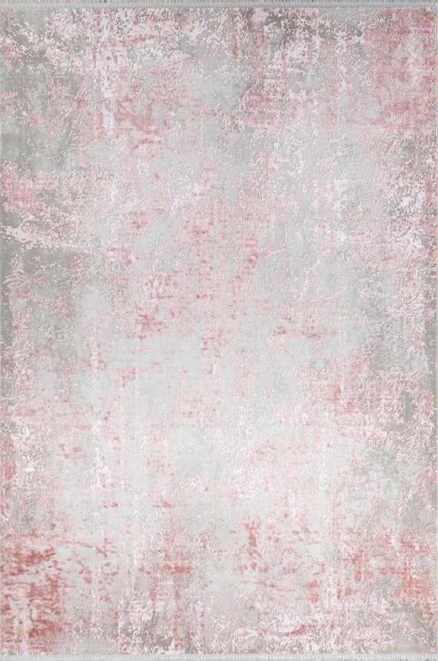 Deniz 8960 R Gri, Pembe Beyaz Püsküllü Halı