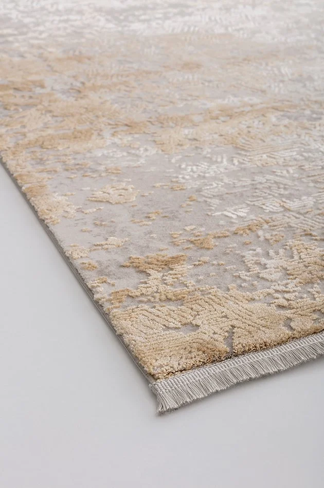 Deniz 8651 R Gri, Gold Püsküllü Halı